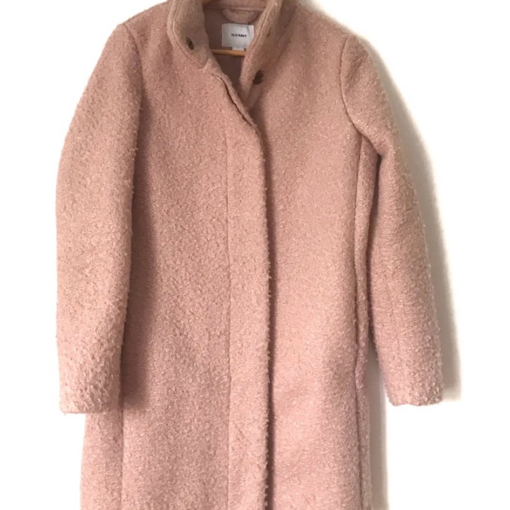 NWT Old Navy Pale Pink Boule Coat